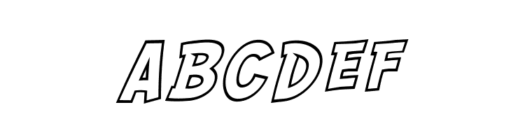 SF Comic Script Outline  Free Fonts Download