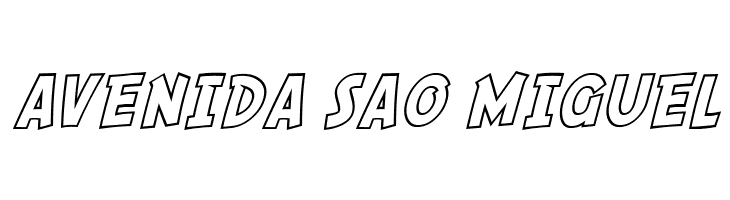 SF Comic Script Outline  Free Fonts Download