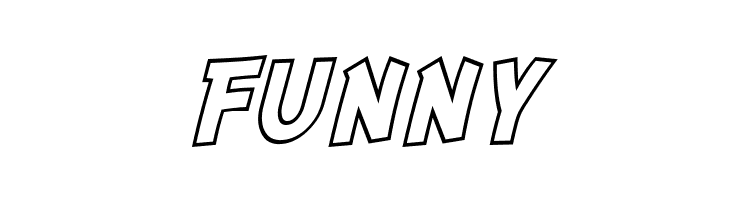 SF Comic Script Outline  Free Fonts Download