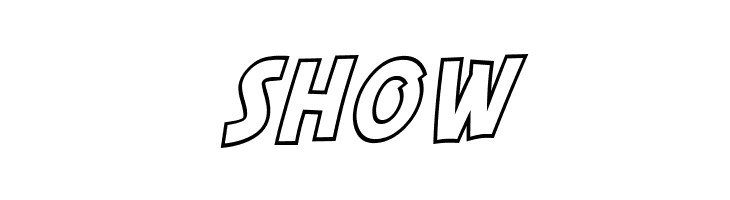 SF Comic Script Outline  Free Fonts Download