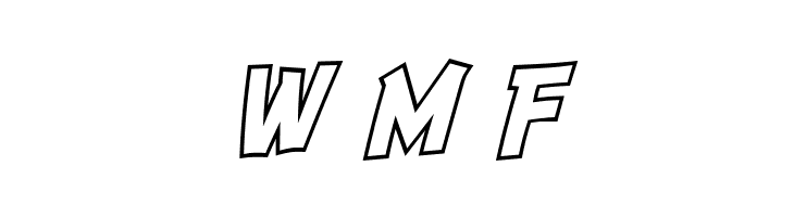 SF Comic Script Outline  Free Fonts Download