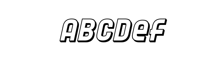 SF Speedwaystar Shaded Oblique  Free Fonts Download