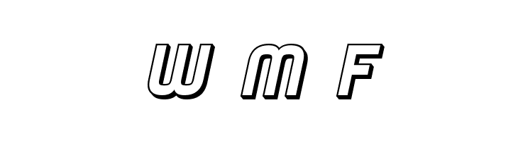 SF Speedwaystar Shaded Oblique  Free Fonts Download