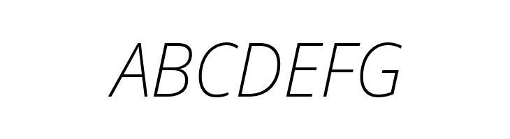 Avrile Sans ExtraLight Italic  Free Fonts Download