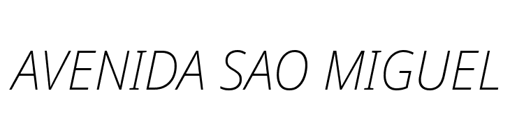 Avrile Sans ExtraLight Italic  Free Fonts Download