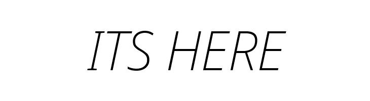 Avrile Sans ExtraLight Italic  Free Fonts Download