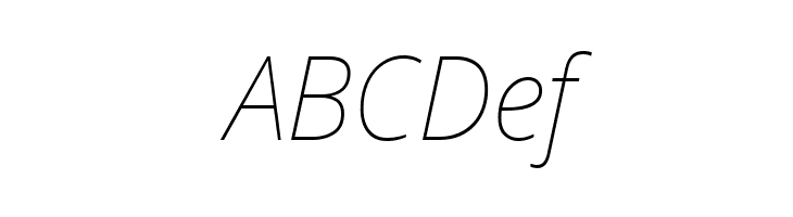 Avrile Sans Thin Italic  Free Fonts Download