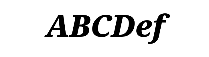 Serif ExtraBold Italic  Free Fonts Download