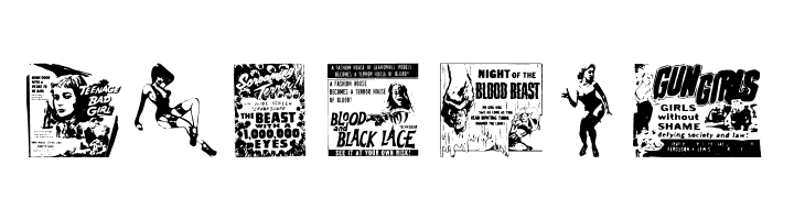 B Movie Dings  Free Fonts Download