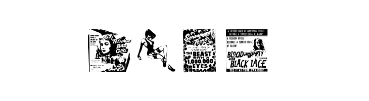 B Movie Dings  Free Fonts Download