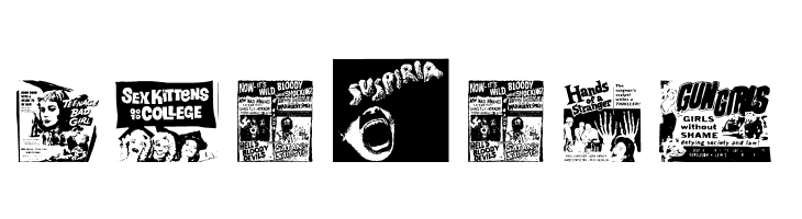 B Movie Dings  Free Fonts Download