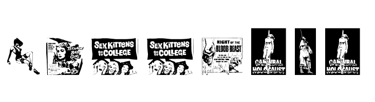 B Movie Dings  Free Fonts Download