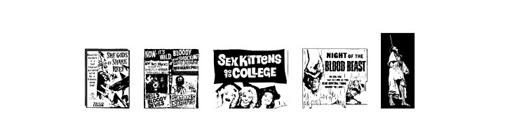 B Movie Dings  Free Fonts Download