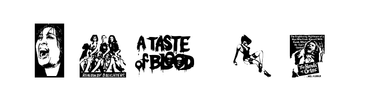 B Movie Dings  Free Fonts Download