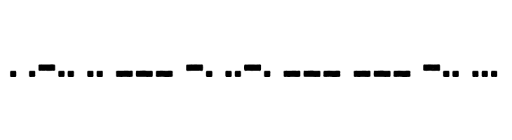 Bootcamp Morsecode  Free Fonts Download
