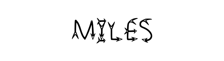 Narrow Arrow Typeface Regular  Free Fonts Download