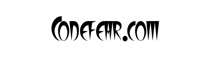 Codefear.com FangsSCapsSSK Font
