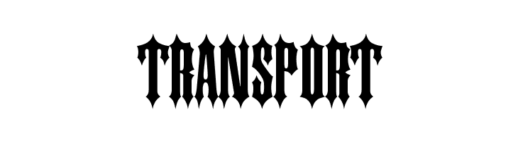 TRANSPORT Slayer Plain Medium Font