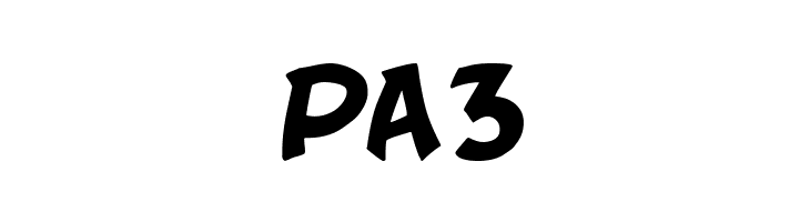PA3 Sergeant SixPack Font