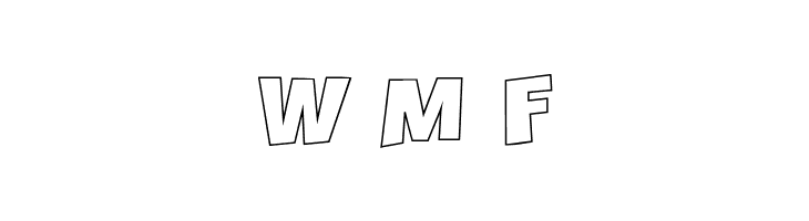 Crazy Krabs Outline  Free Fonts Download