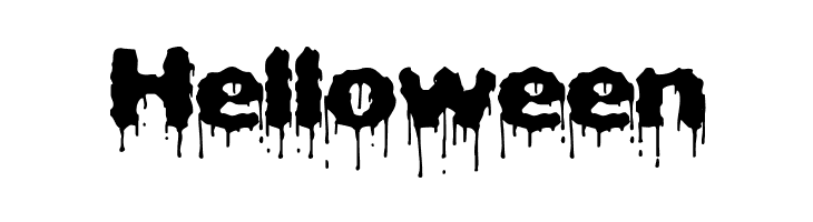 Helloween Plasma Drip [BRK] Font