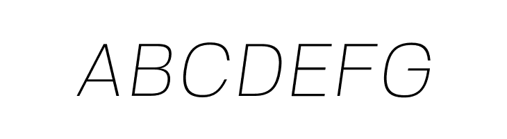 FivoSans-ThinOblique  Free Fonts Download