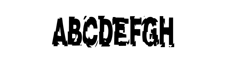ABCDEFGH AfterShock Font