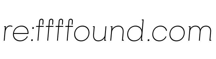 SubjectivitySerif-ThinSlanted  Free Fonts Download