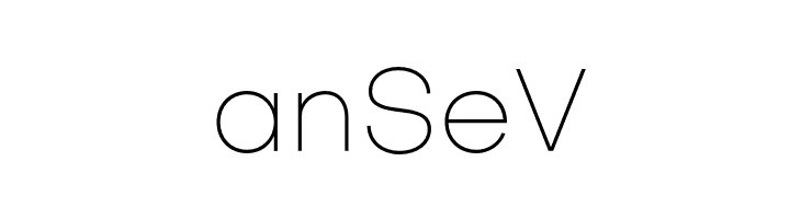 anSeV Objectivity-Thin Font