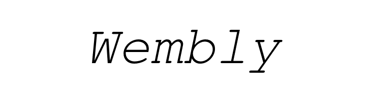 NimbusMono-Oblique  Free Fonts Download