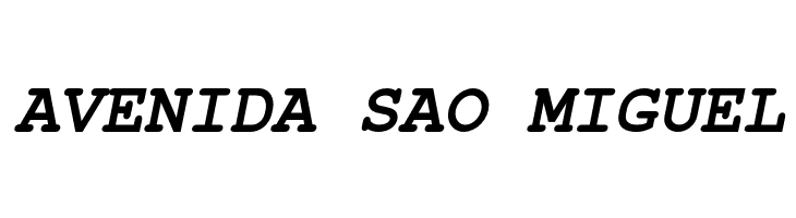 NimbusMono-BoldOblique  Free Fonts Download