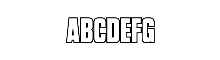 VanchromeOutline-Regular  Free Fonts Download