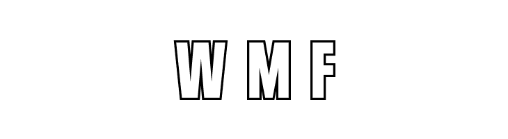 VanchromeOutline-Regular  Free Fonts Download