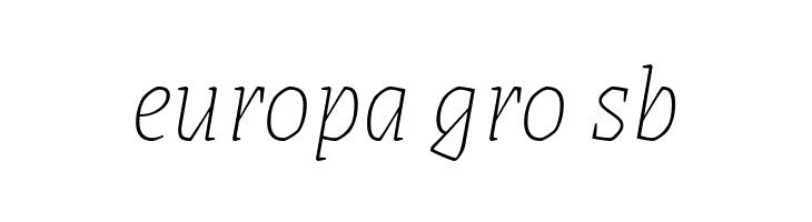 Grenze Thin Italic  Free Fonts Download