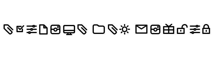 Arista Pro Icons Regular  Free Fonts Download