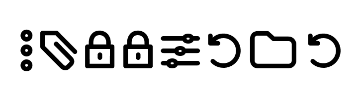 Arista Pro Icons Regular  Free Fonts Download