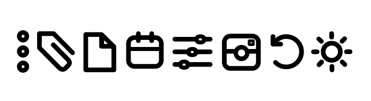 Arista Pro Icons Regular  Free Fonts Download