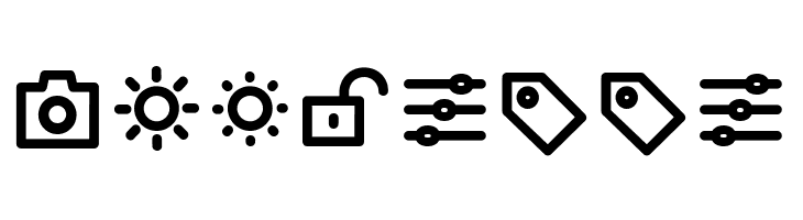 Arista Pro Icons Regular  Free Fonts Download