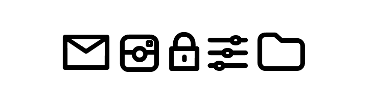 Arista Pro Icons Regular  Free Fonts Download