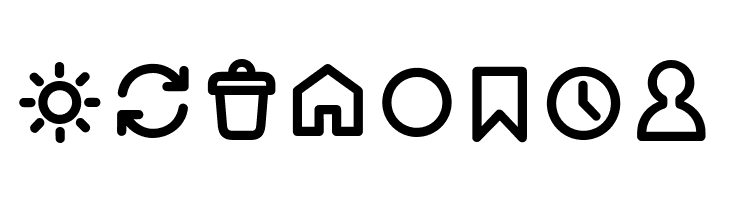 Arista Pro Icons Regular  Free Fonts Download