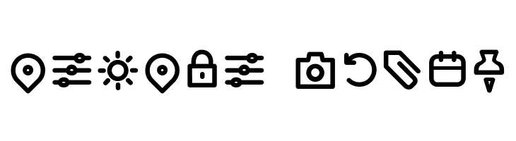 Arista Pro Icons Regular  Free Fonts Download