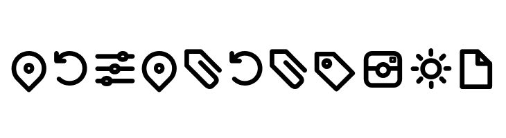 Arista Pro Icons Regular  Free Fonts Download