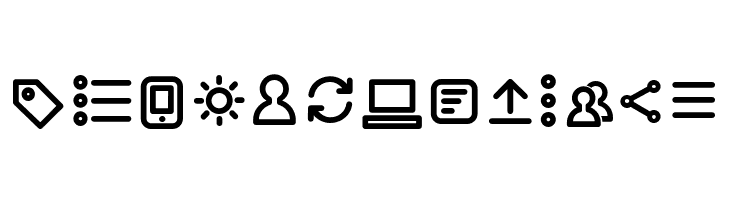 Arista Pro Icons Regular  Free Fonts Download