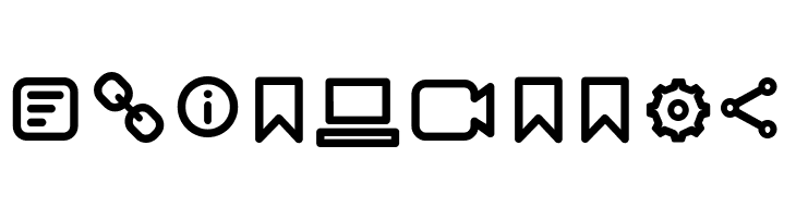Arista Pro Icons Regular  Free Fonts Download