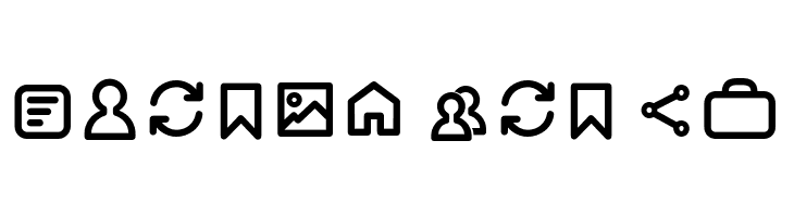 Arista Pro Icons Regular  Free Fonts Download