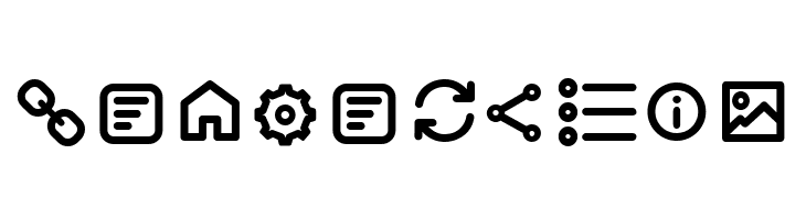 Arista Pro Icons Regular  Free Fonts Download