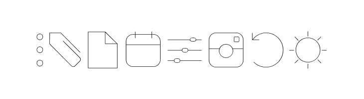 Arista Pro Icons Hairline  Free Fonts Download