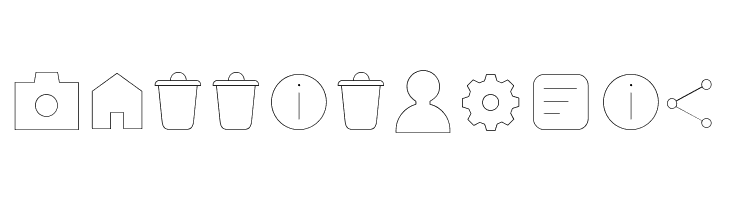 Arista Pro Icons Hairline  Free Fonts Download