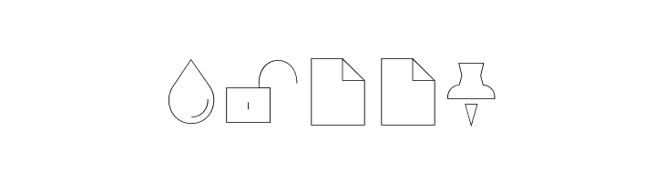 Arista Pro Icons Hairline  Free Fonts Download