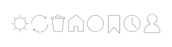 Arista Pro Icons Hairline  Free Fonts Download